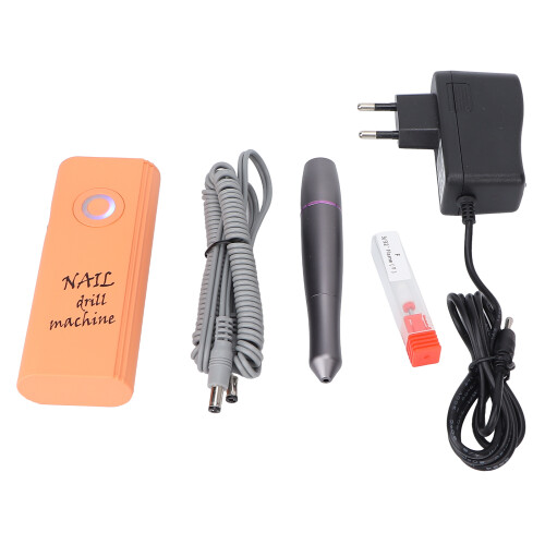 (EU Plug) Nagelfeile Multifunktion 100-240V Orange US-Stecker 2