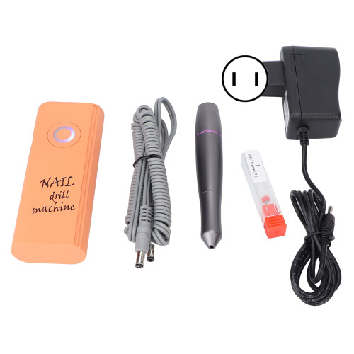 (US Plug) Nagelfeile Multifunktion 100-240V Orange US-Stecker 1