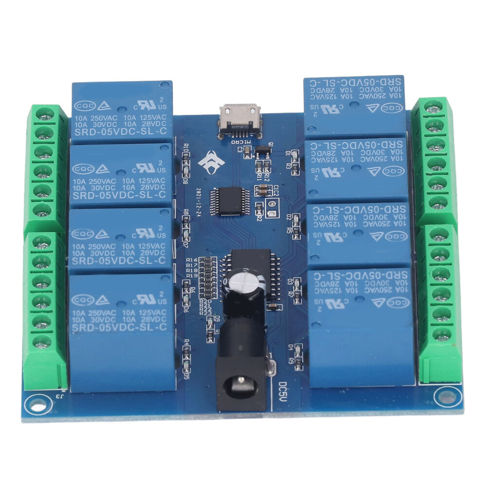 8-Channel 5V Usb Relay Module, Stable Intelligent Control For Mechatronics 9331356826244
