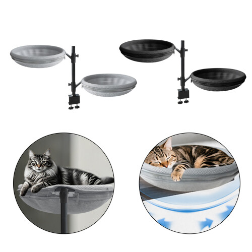 Soft Relax Cats Sleep Lounging Bed Double-Doublesided mesh pu 1