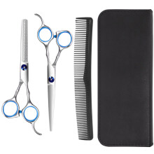 4x Haarschere mit Kamm & Ausdünnung für Salon