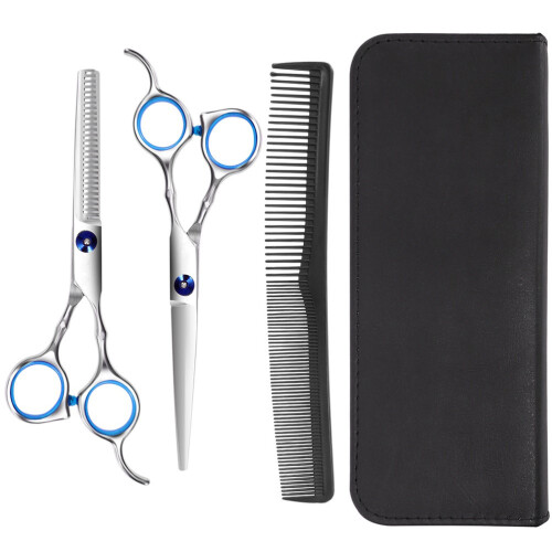 Set forbici capelli professionale con pettine e diradatore