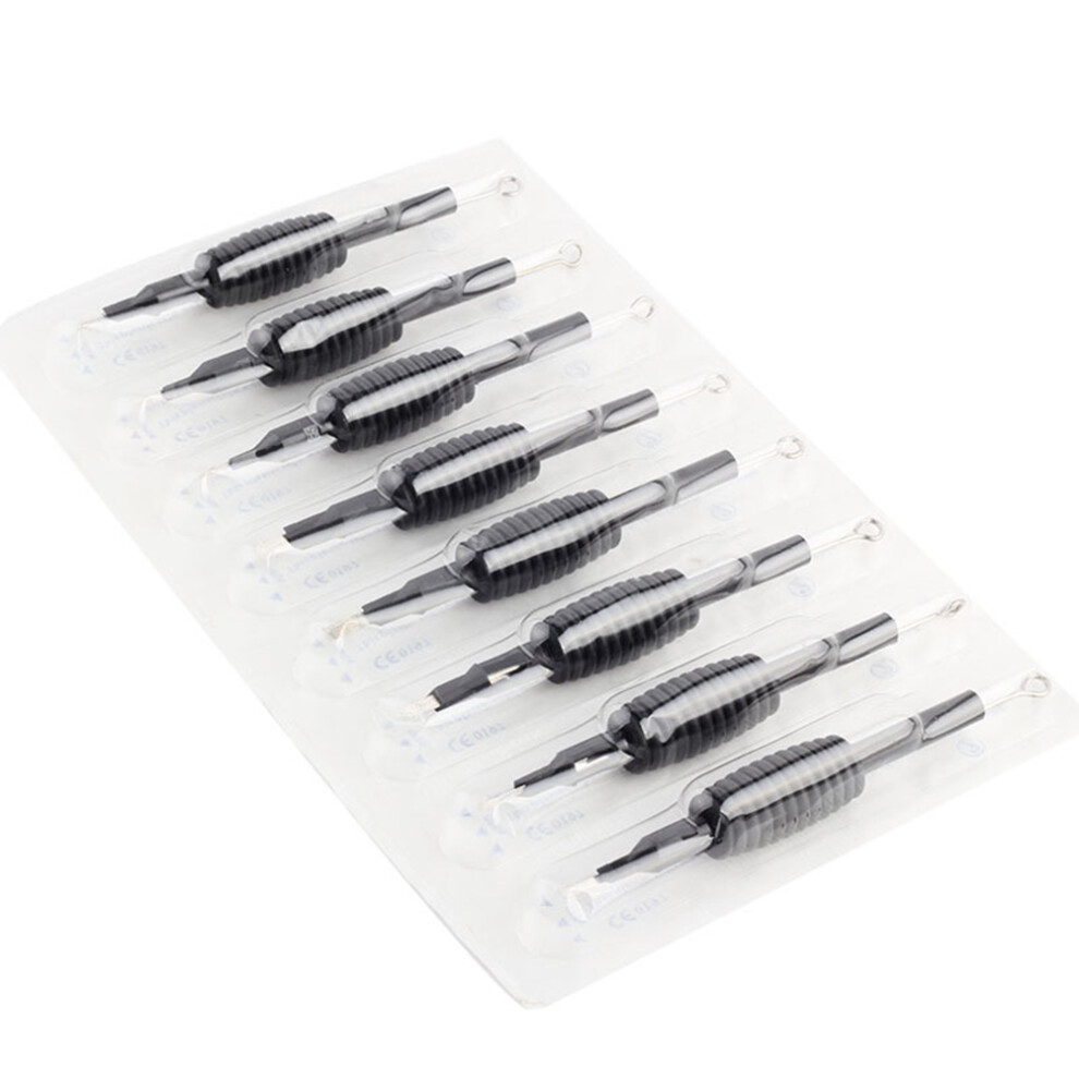 10Pcs Disposable Tattoo Needles Tubes with Grips