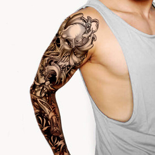 Full Arm Temp Waterproof Tattoo Sleeves Stickers 2