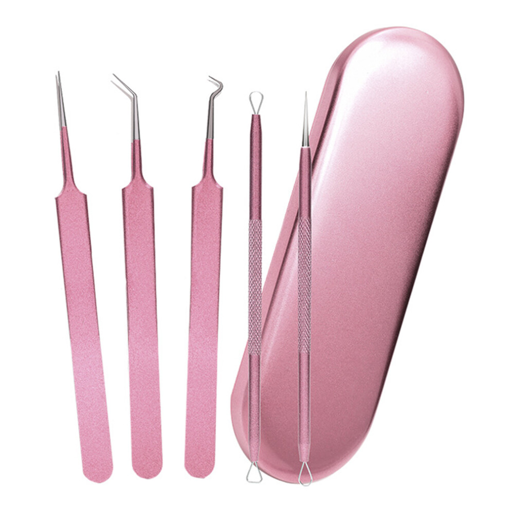 5Pcs Stainless Steel Blackhead Remover Acne Pimple Extractor