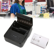 Thermal Label Printer 80mm, Type C, 2000mAh Battery, Black