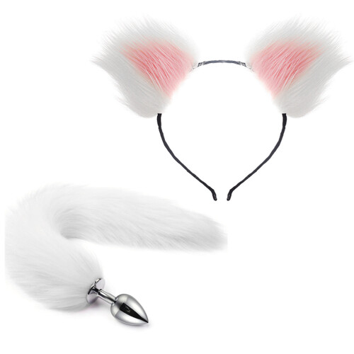 Frauen Katzenohr-Haarband Anime Cosplay Set