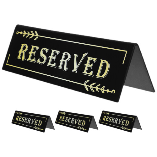 4St Acryl Reserved Skyltar För Bordet Bröllop Restaurang 1