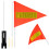 1 Set Flagga För Go Kart Påle, Varningsaccessoar 1