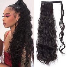 Langer lockiger Ponytail-Haarverlängerungsclip für Frauen
