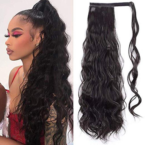 Synthetic Long Curly Claw Clip Ponytail
