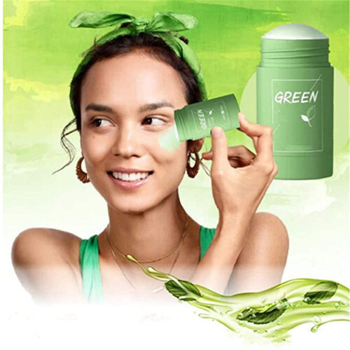 Green Tea Clay Mask Oil Control Deep Cleaning Moisturizing 2