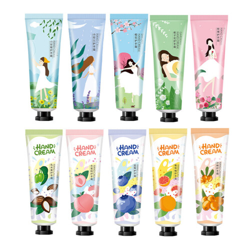 10x Handcreme-Set blumig duftend feuchtigkeitsspendend