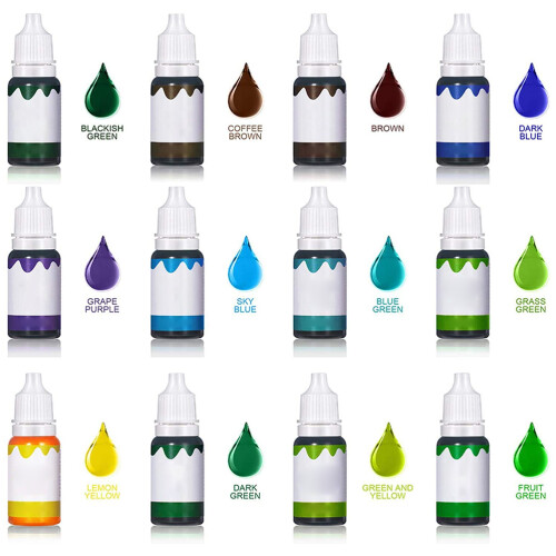 12x 10ml Lipgloss-Farbstoffe für DIY-Pigmente 1