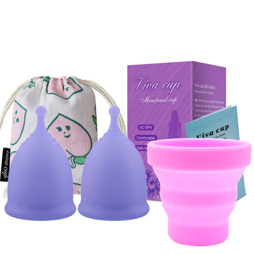 Draagbare Silicone Menstruatiekop Herbruikbaar