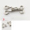 50Pc Metall Krokknapp Med Ögonlås För Krag, , (Silver) 9