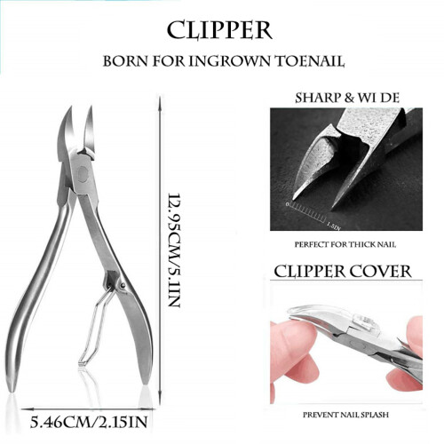 12PCS Stainless Steel Ingrown Toenail Tools 2