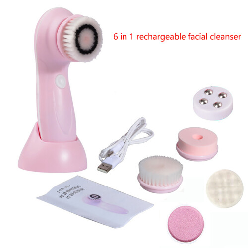 Spazzola Rotante per Viso 6in1 Impermeabile USB 1