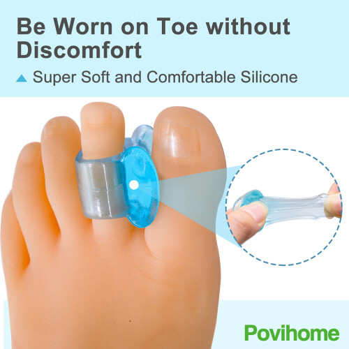 3 Pairs Soft Bunion Spacers Silicone Toe Separator 2