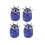 4 Delar Kronformade Bildäckstäcker Diamantdesign Ljusreflekterande Blå 7