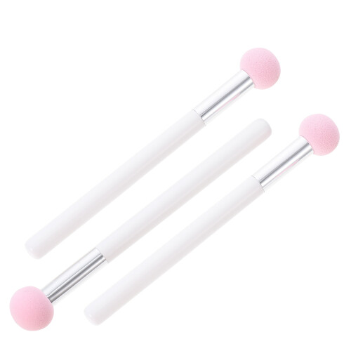 3Pcs Bärbar Concealerborste Med Svampända För Ansiktsmakeup