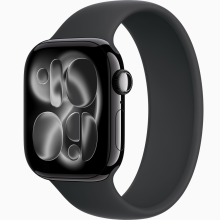 Apple Watch Series 11 GPS 46mm Jet Black Aluminium MEW84 + MYA33 Black Solo Loop