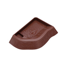 Turtles Bathing Pool with Feeding Bowl Reptiles-Reddish Brown