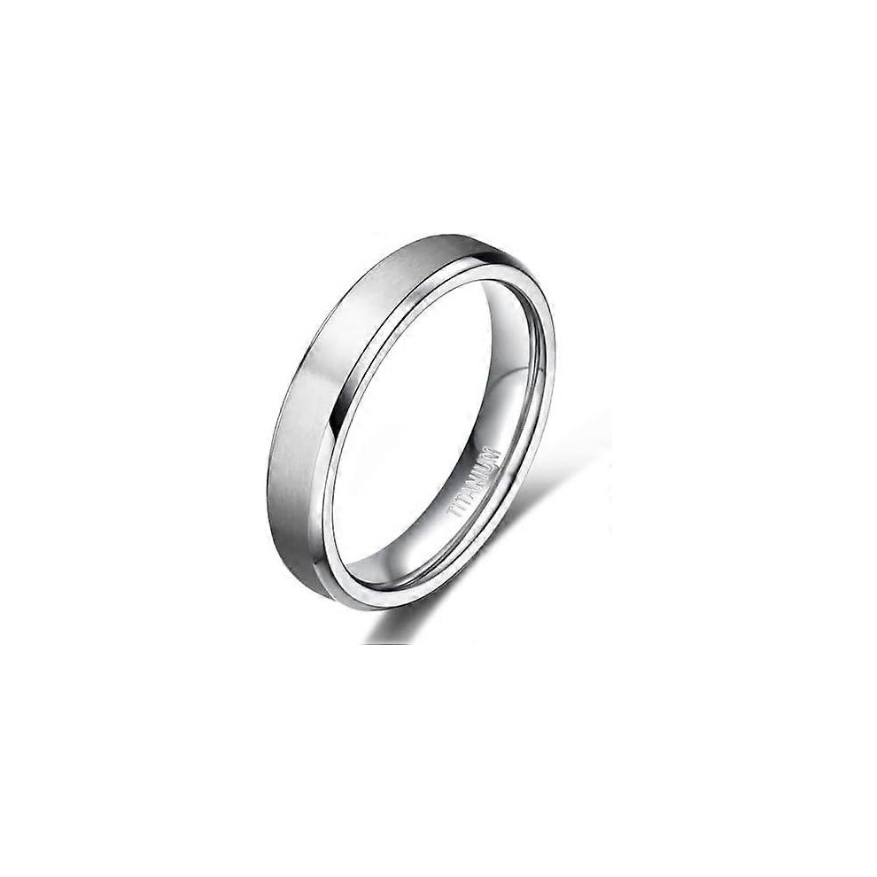 Kikidex (As Show, One Size) Titanium Rings 4Mm 6Mm 8Mm 10Mm Wedding Band In Comfort Fit Matte For Men Women Size 3-15