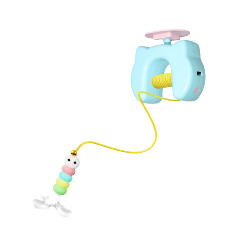 Elevating Cats Rope Toy Bouncing Cats Exercise Indoor-Blue
