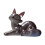 Color Changing Foxes Resin Teas Pet Sculpture-Lying down 1