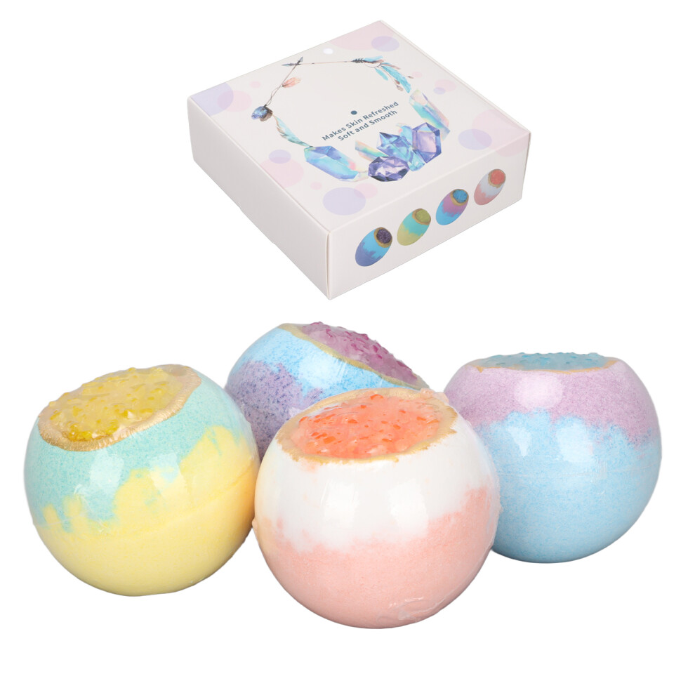 4pcs 100g Essential Oil Bath Ball Moisturizing Salt Ball