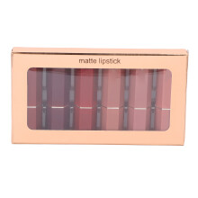 6 Color Lipstick Kit Long Lasting Matte Portable Gift Set