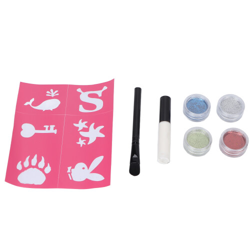 Glitter-Kit 4 Farben Körper-Make-up DIY Party 2