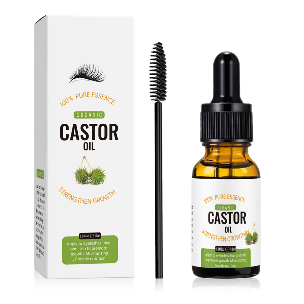 Natural Castor Oil Eyelash Hair Eyebrow Growth Serum Essential Oil