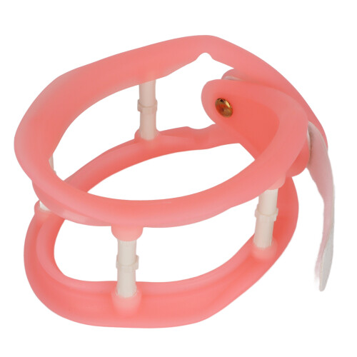 (Pink) Verstellbare Silikon-Halsstütze Gelb