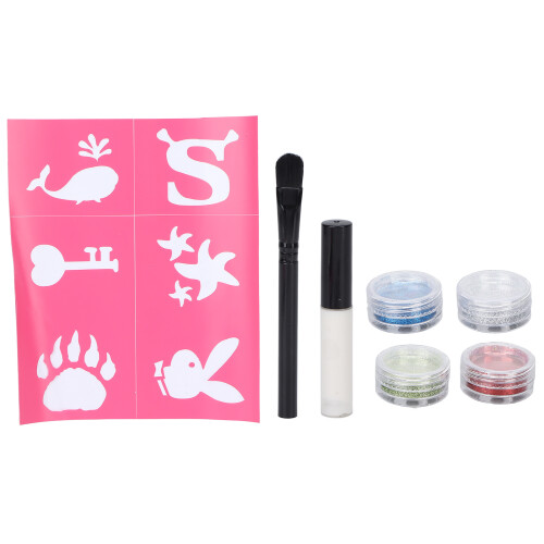 Glitter-Kit 4 Farben Körper-Make-up DIY Party 1