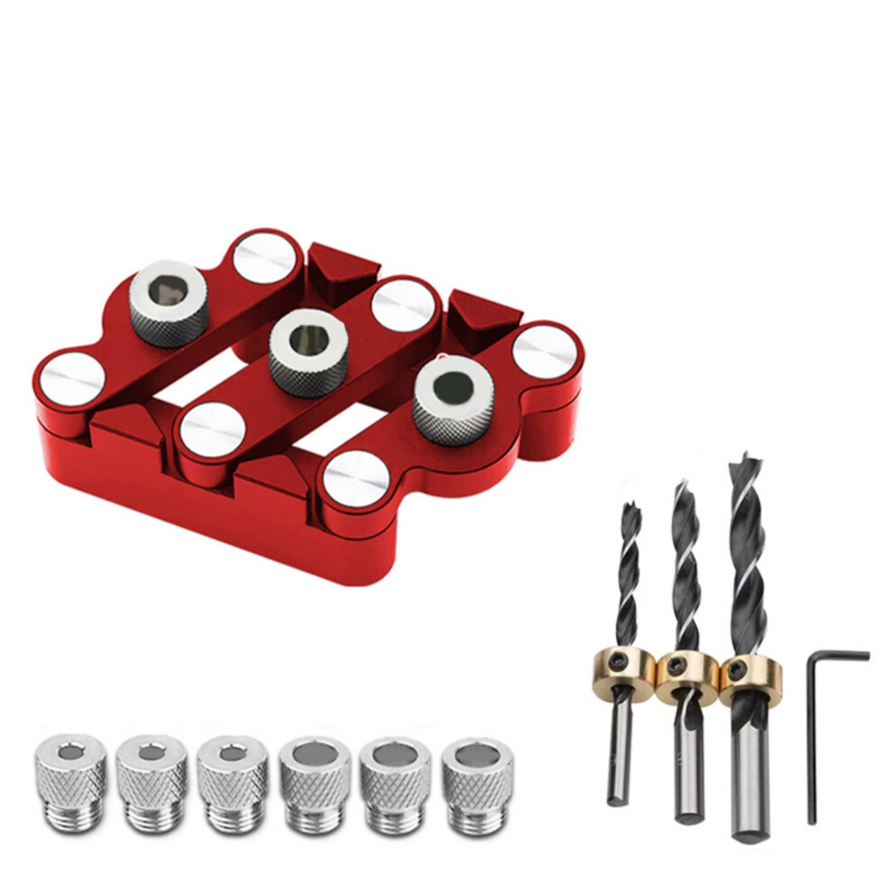 Selfcentering Woodworking Dowel Gauge Aluminum-Package 2 7754000217168