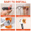 Space Saving Blower Hanger Bracket Easy Installation No Tool 7