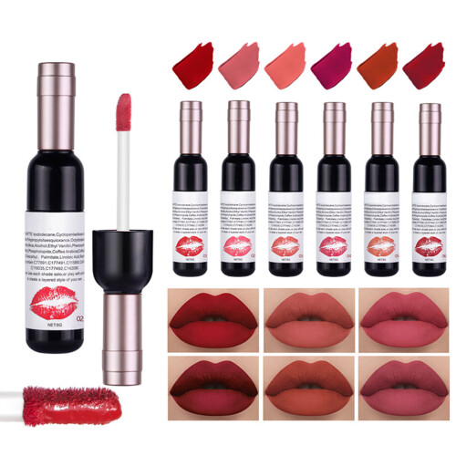 6 Color Waterproof Matte Moisturizing Lip Stain Set
