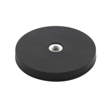 Heavy Duty Rubber Wrapped Magnet Mounting-5mm Flat screw hole