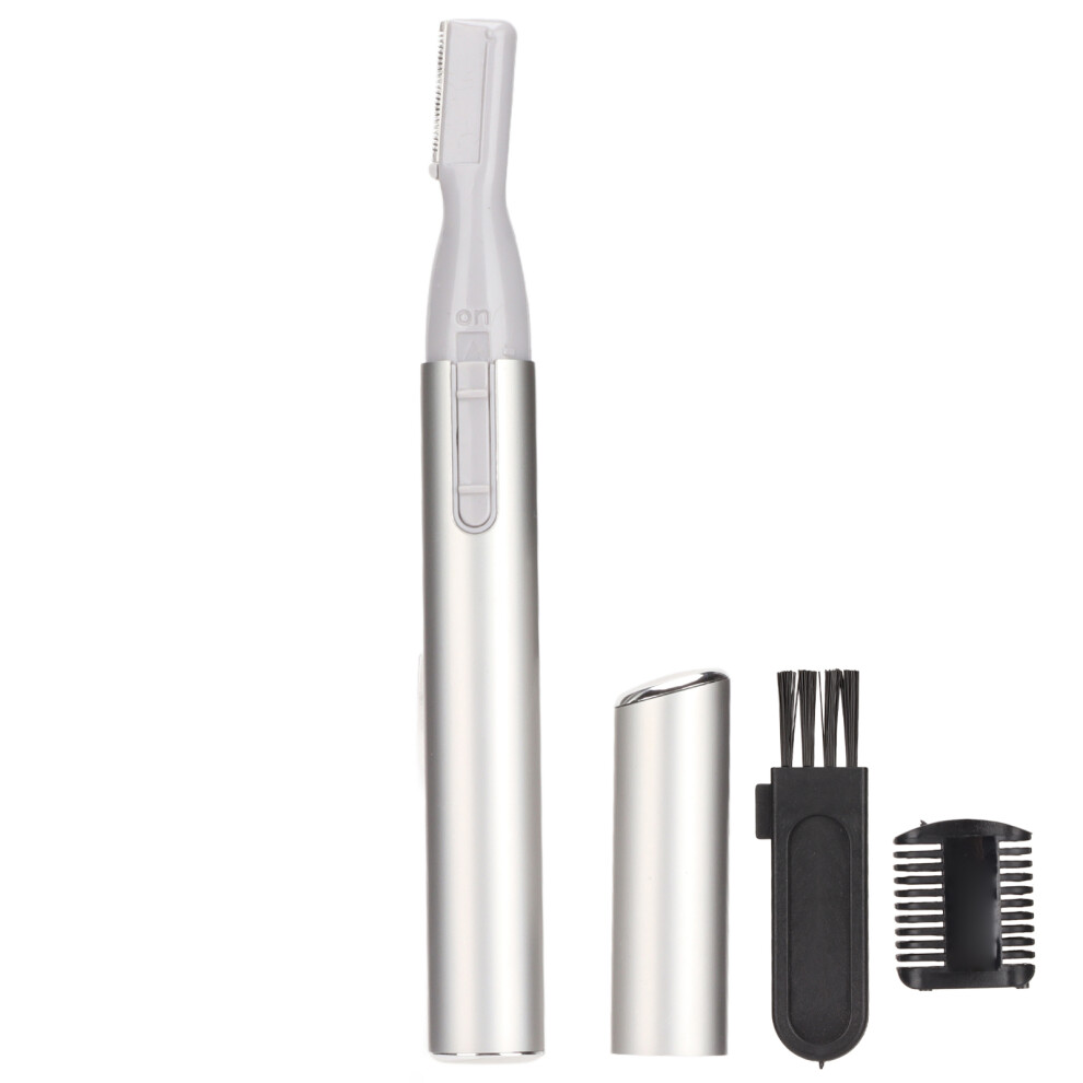 Silver High Precision Electric Eyebrow Trimmer For Face Lips Nose