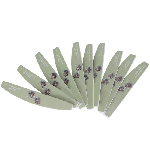 10x Doppelseitige Nagelfeile Waschbar Wiederverwendbar 2
