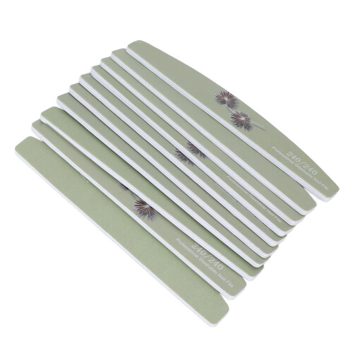 10x Doppelseitige Nagelfeile Waschbar Wiederverwendbar 1