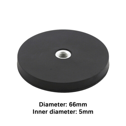 Heavy Duty Rubber Wrapped Magnet Mounting-5mm Flat screw hole 2