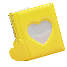 Stylish 3Inch Mini Photocard Binder Photo Album with 32-Yellow