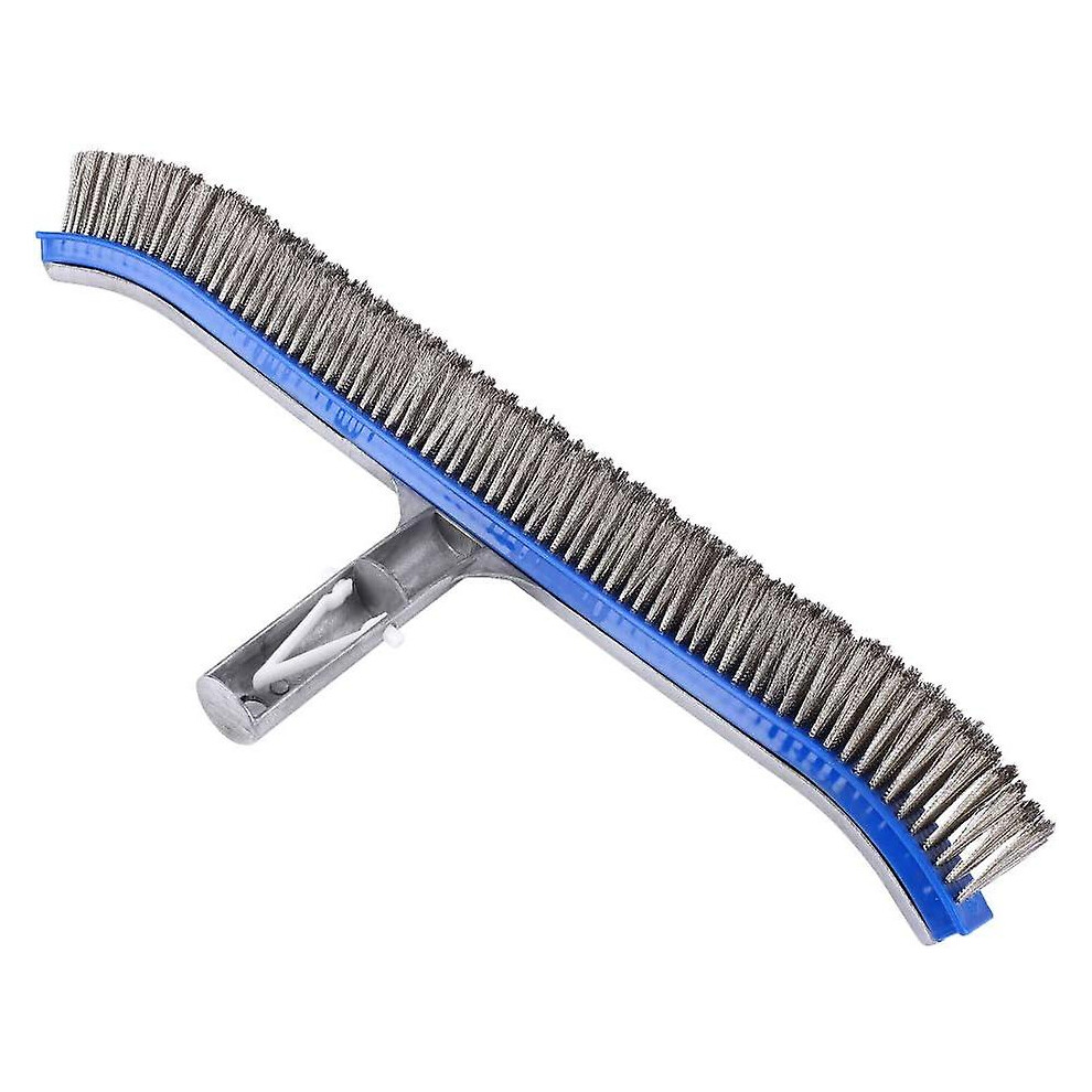 Kikidex (As Show, One Size) Swimming Pool Steel Brush With Aluminum And Stainless Steel For Swimming Pool Cleaning