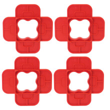 Professional Deck Board Spacing Tool Set with 4 Precise-Red