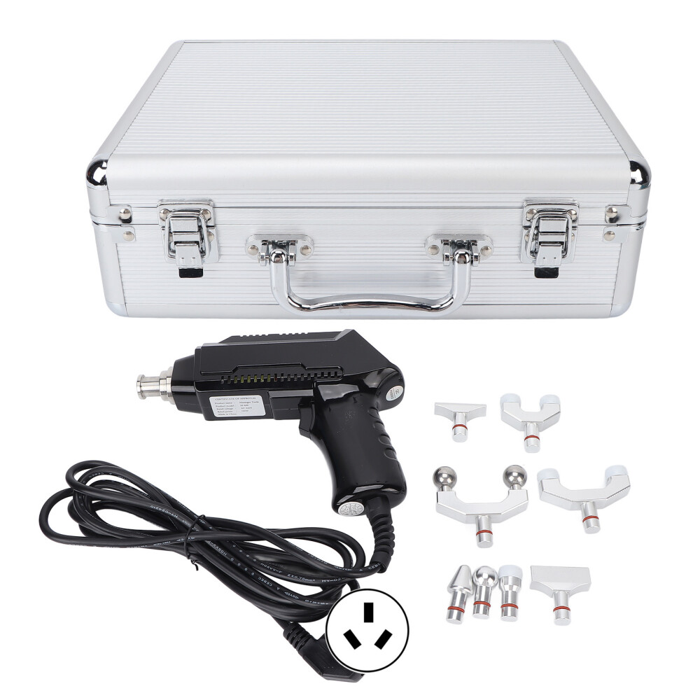 (AU Plug 220V) Electric Spine Massager 6 Levels Muscle Relaxation Black 220V