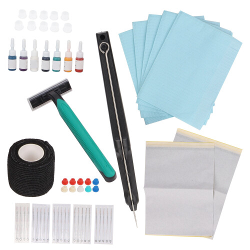 Kit Tattoo DIY Penna Acciaio Inossidabile Nero 2