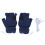 Blaue USB-Heizhandschuhe Fingerlos Winterwarm 1